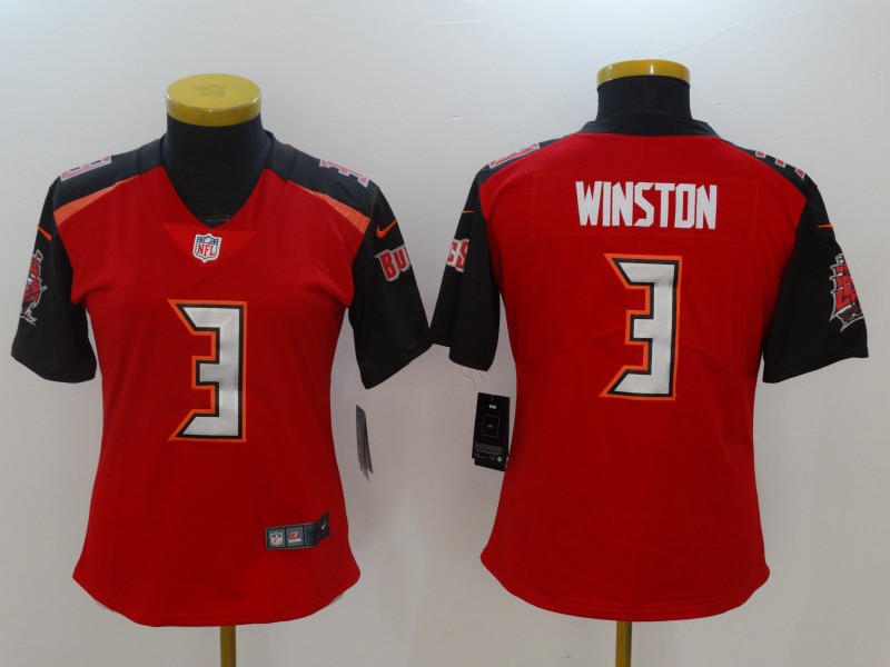 Women Tampa Bay Buccaneers 3 Winston Red Nike Vapor Untouchable Limited NFL Jerseys